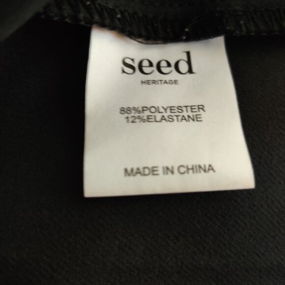 Seed Heritage Womens Shift Dress Short Ruffle Bell Sleeve Career Black Size 12 - Picture 6 of 7